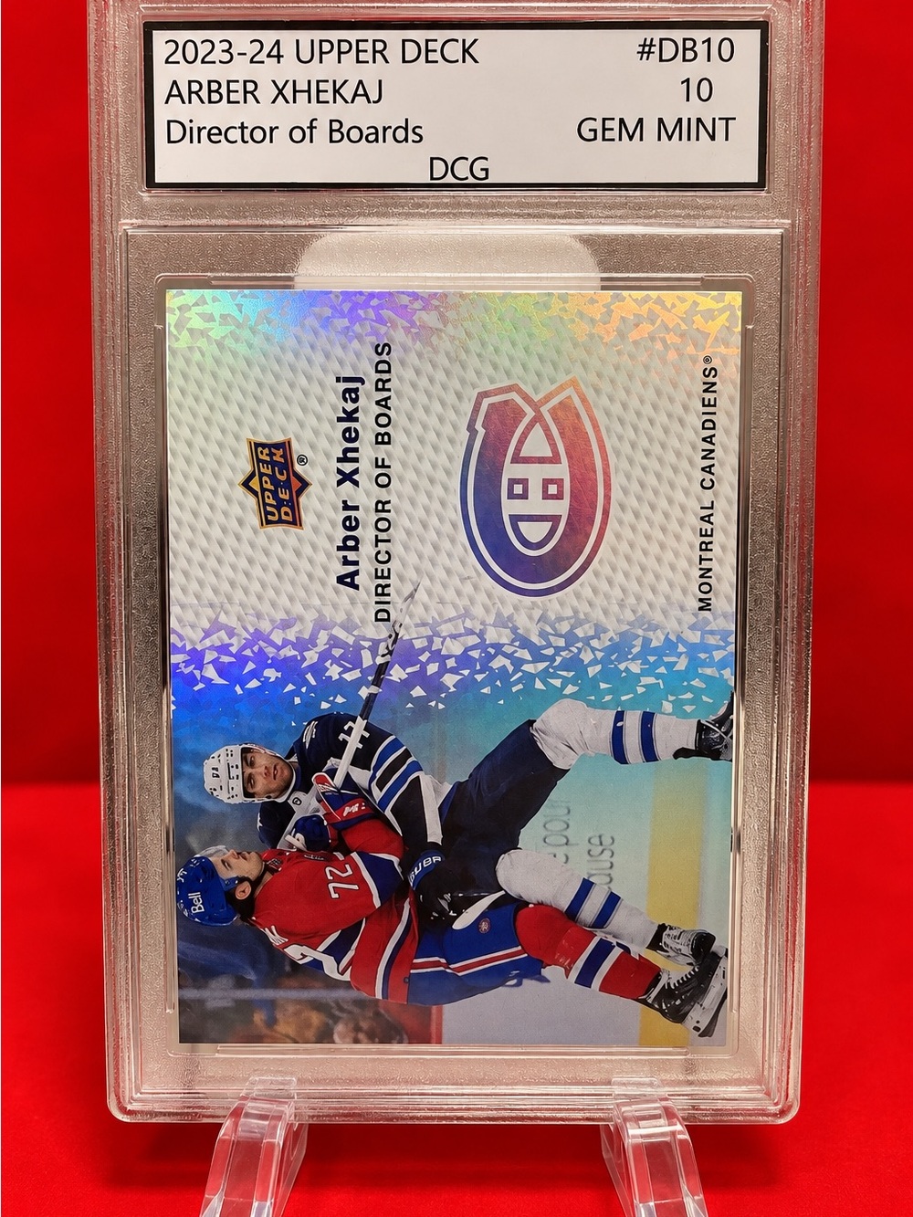 Upper Deck Arber Xhekaj Holographic Hockey Card – Montreal Canadiens